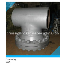 Butt Weld 300# Carbon Steel Tee Type Strainer Valve